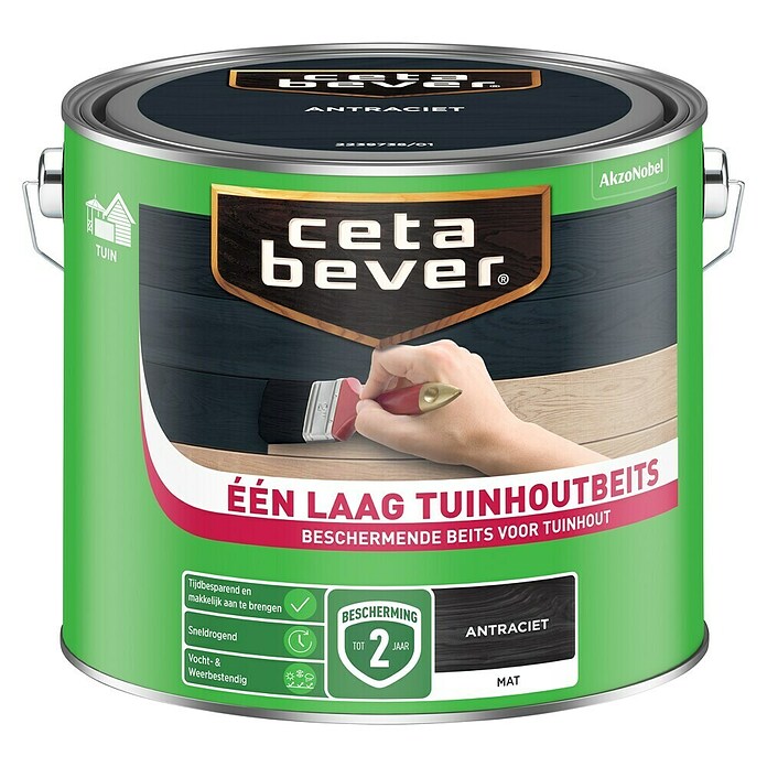 Cetabever Houtbeits (Antraciet, 2,5 l, Mat) | BAUHAUS