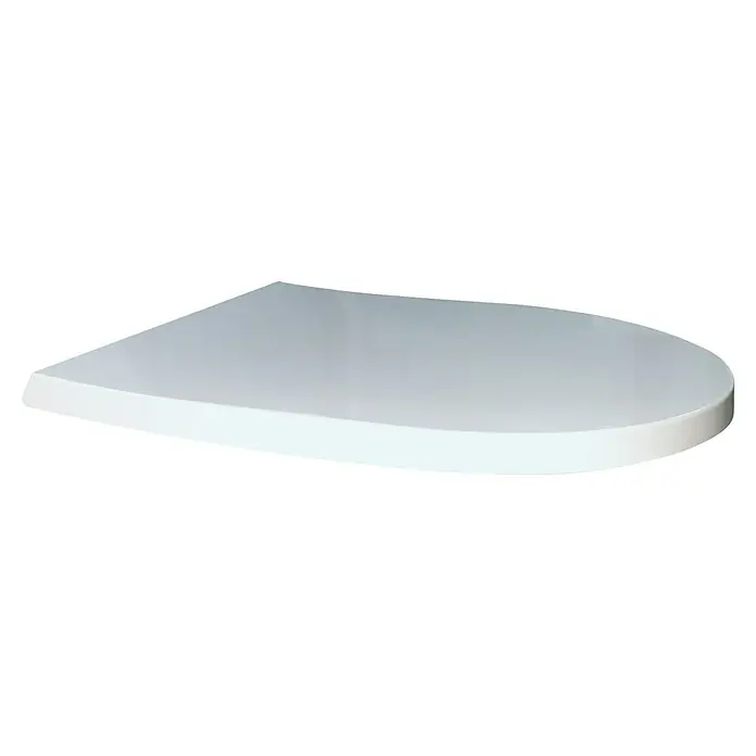 Tapa WC Praga - Blanco - Elegante asiento de inodoro blanco con bordes redondeados, que añade un toque de estilo a cualquier baño.\n