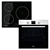 Cata Set de horno y zona de cocción (Volumen horno: 80 l, Número de zonas de temperatura: 3 ud., Inox/Negro) | BAUHAUS
