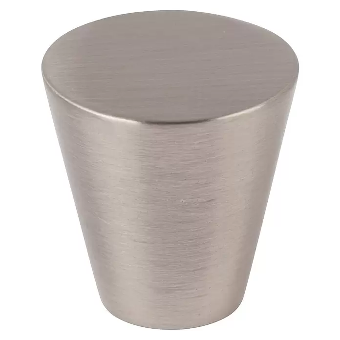 Walteco Möbelknopf Terst - Durchmesser: 20 mm, Sonstige, Edelstahl-Optik - Konischer Möbelknopf aus gebürstetem Nickel.
