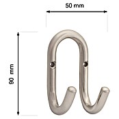 Walteco Garderobna kuka Artur  (Š x D: 50 x 90 mm) | BAUHAUS