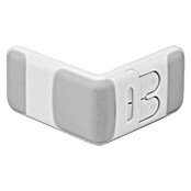 Inofix Cierre para muebles 5103-2- (Blanco/gris, Tipo de montaje: Pegado)