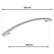Walteco Meubelgreep Dakota (Gatafstand: 128 mm, Overige, Matt chroom) | BAUHAUS