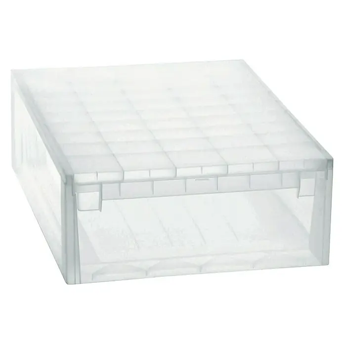Terry Caja de almacenaje Light Drawer - L x An x Al: 52 x 39,6 x 16,9 cm, Capacidad volumétrica: 22 l - Caja de almacenamiento de plástico transparente con compartimentos, ideal para organizar objetos pequeños y material de oficina.
