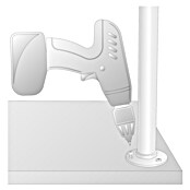 Wagner System Postolje za namještaj  (Ø x V: 80 x 400 mm, Čelik) | BAUHAUS
