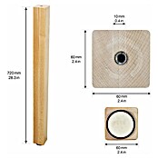 Wagner System Postolje za namještaj Classic ST 7874  (D x Š x V: 60 x 60 x 720 mm, Drvo) | BAUHAUS