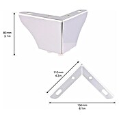 Wagner System Noga za pohištvo  (Do x Š x V: 110 x 110 x 76 mm, Jeklo, Krom) | 1153 - Möbelfüße Metall | AAEB - Möbelbeschläge | AAE - Beschläge | AA - Eisenwaren | A - Eisenwaren | BAUHAUS