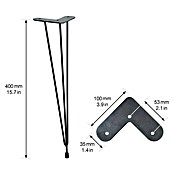 Wagner System Noga za pohištvo  (Do x Š x V: 100 x 100 x 400 mm, Jeklo) | 1153 - Möbelfüße Metall | AAEB - Möbelbeschläge | AAE - Beschläge | AA - Eisenwaren | A - Eisenwaren | BAUHAUS