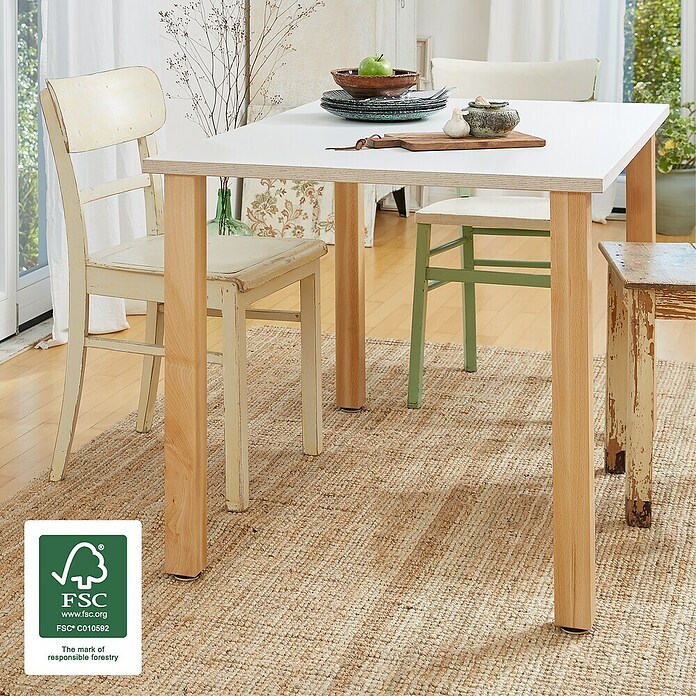 Wagner System Postolje za namještaj Classic ST 7874  (D x Š x V: 60 x 60 x 720 mm, Drvo) | BAUHAUS