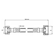 Best Design Aansluitslang Moya (Lengte: 35 cm, Mat Gun metal) | BAUHAUS