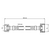 Best Design Aansluitslang Nancy (Lengte: 35 cm, Mat Goud) | BAUHAUS