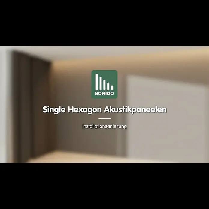Sonido Akustikpaneel Single Hexagon - New Light Oak, L x B x S: 300 x 260 x 18 mm, 6 Stk. - Sonido Single Hexagon (DE)