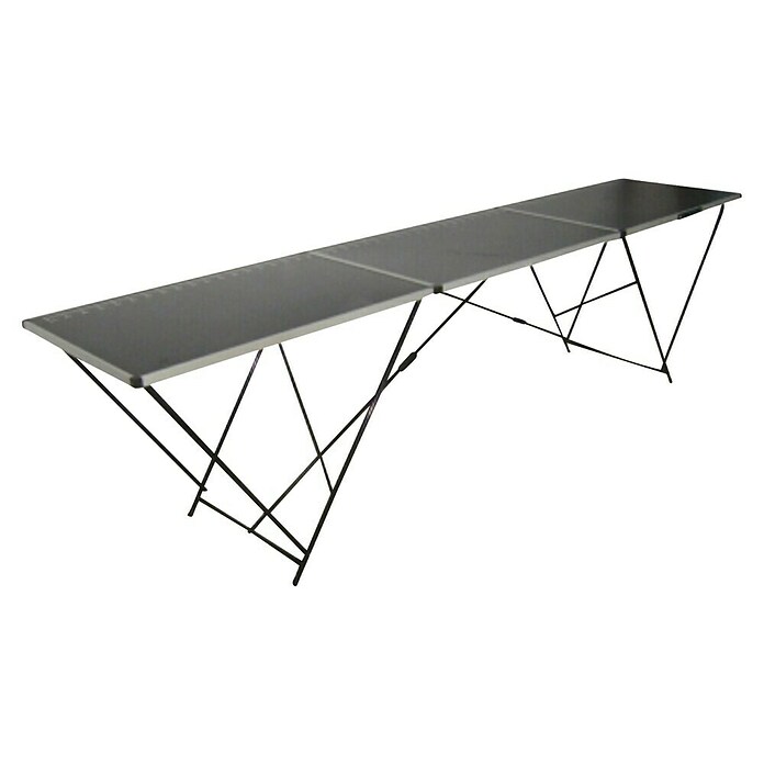 Mesa con caballetes (297 x 59,5 x 75 cm, MDF laminado) | BAUHAUS