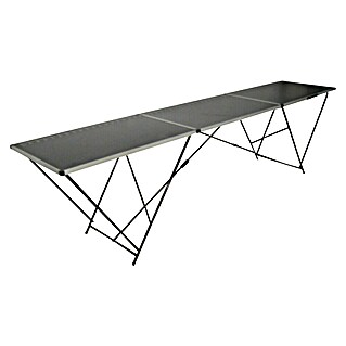 Mesa con caballetes (297 x 59,5 x 75 cm, MDF laminado)