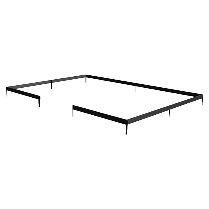 Juliana Gewächshaus Grand Oase - Außenmaß inkl. Dachüberstand (B x T): 511 x 368 cm, Material Seitenwand: Glas, 3 mm, Anthrazit - Stilvoller, minimalistischer schwarzer Bettrahmen mit Stützbeinen. Das moderne Design passt hervorragend in jedes Schlafzimmer.