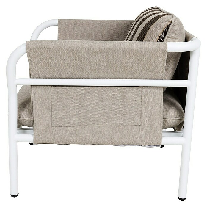 Kactus republic Conjunto de muebles Montecarlo (4 pzs., Aluminio, Blanco) | BAUHAUS