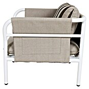 Kactus republic Conjunto de muebles Montecarlo (4 pzs., Aluminio, Blanco) | BAUHAUS