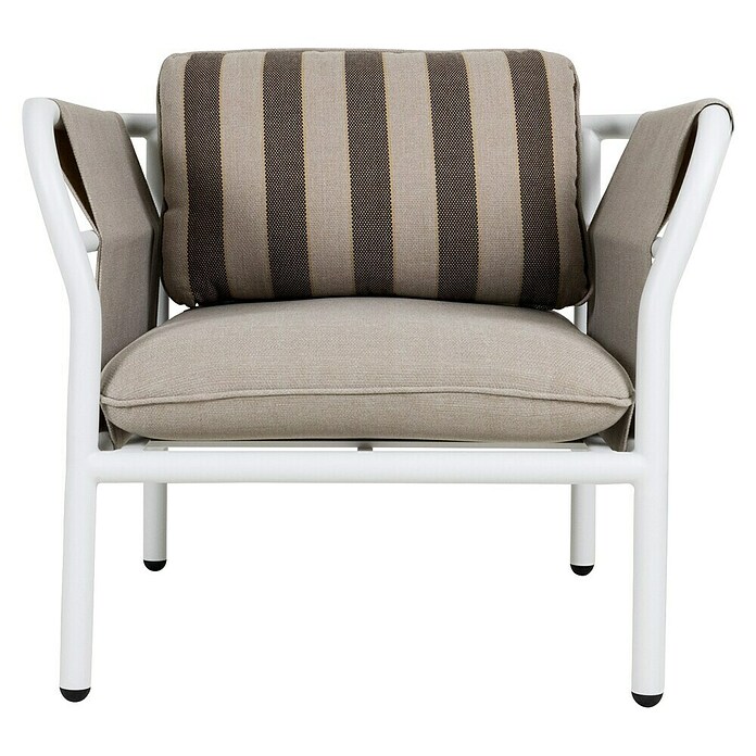 Kactus republic Conjunto de muebles Montecarlo (4 pzs., Aluminio, Blanco) | BAUHAUS