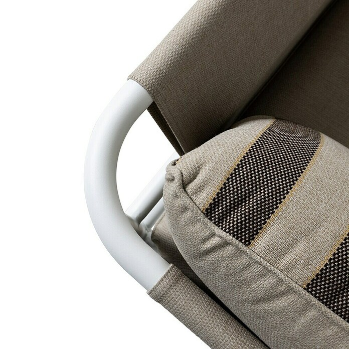 Kactus republic Conjunto de muebles Montecarlo (4 pzs., Aluminio, Blanco) | BAUHAUS