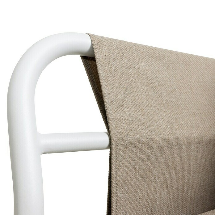 Kactus republic Conjunto de muebles Montecarlo (4 pzs., Aluminio, Blanco) | BAUHAUS