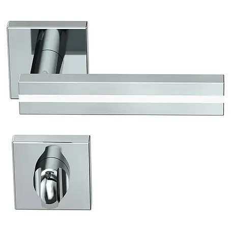 Diamond Doors Black Edition Zimmertürgarnitur WC Hampton White