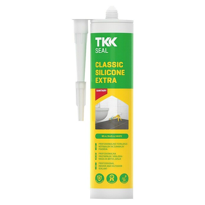 Sanitarni silikon Classic Extra  (Siva, 300 ml) | 5613 - Silikone | FADH - Dicht- und Klebstoffe | FAD - Baustoffe | FA - Baustoffe | F - Baustoffe | BAUHAUS