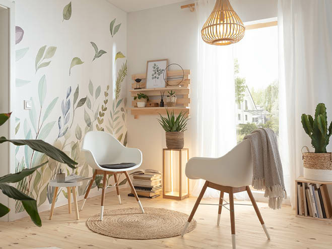 Sitzecke im Wohntrend Natural Beuaty