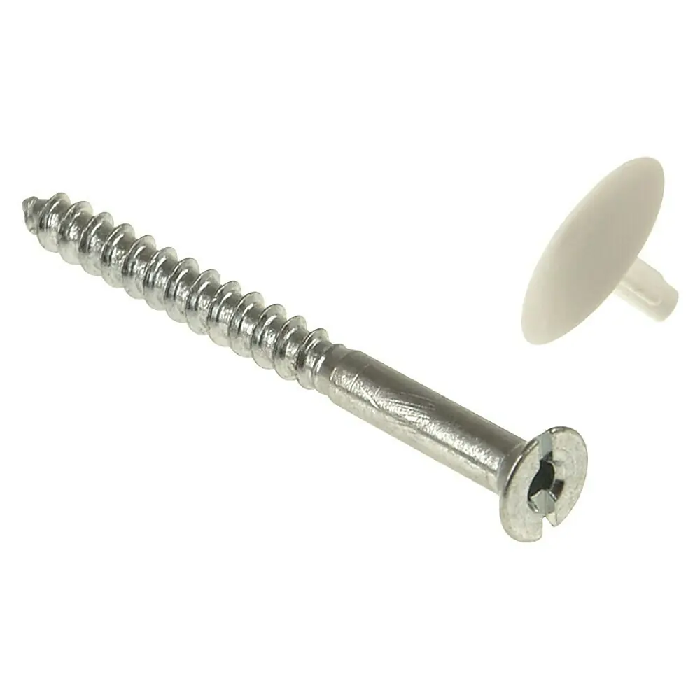 AERZETIX Rosettenscheiben 60mm | 25 Stück Kunststoff Weiß Dämmung