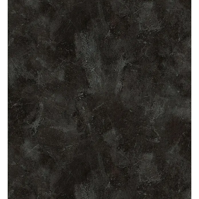 LOGOCLIC Küchenarbeitsplatte nach Maß Elementa Pro - Black Concrete, Stärke: 3,8 cm, Breite: 65 cm - Dunkelgraue, strukturierte Oberfläche mit feinen Kratzern und Flecken, ideal für moderne Innenräume und Designprojekte.