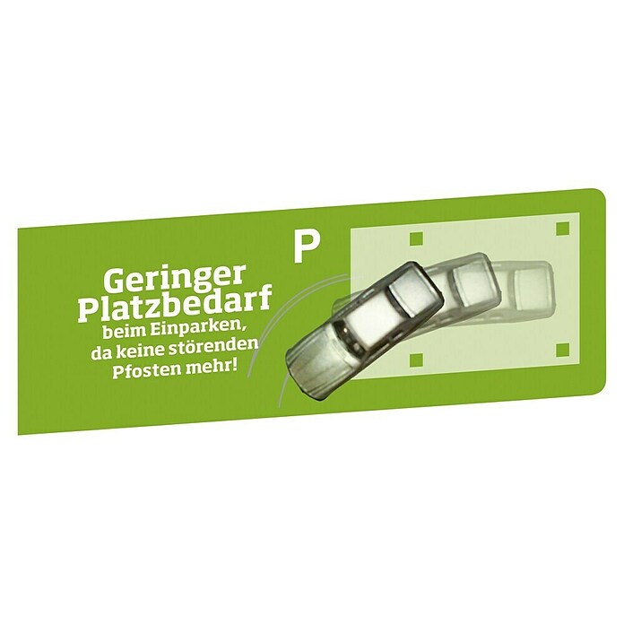 Weka Carport (Einfahrtshöhe: 2,41 m vorne, Schneelast: 125 kg/m², 6,06 x 3,06 m, Material Dach: PVC)