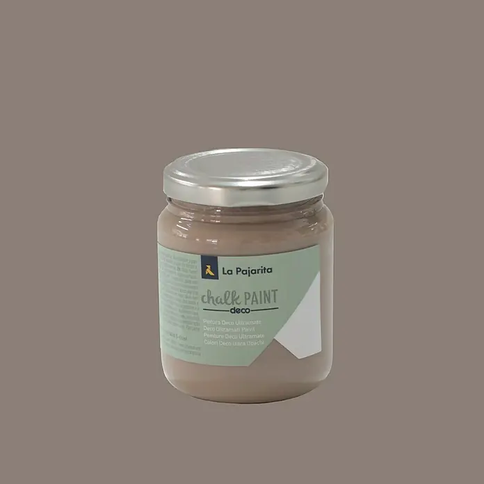 La Pajarita Pintura de tiza Chalk Paint - Tofee, 175 ml, Mate - Un tarro de pintura de tiza La Pajarita Deco Ultramate. Ideal para proyectos DIY y decoraciones creativas con un acabado mate.