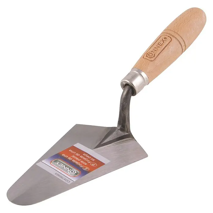 Connex Paleta de albañil Madrid - 92 x 16,5 cm - Llana de albañil con mango de madera. Ideal para trabajos de construcción que requieran aplicación precisa de mortero.