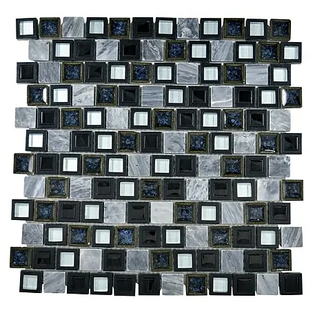 Mosaikfliese Quadrat Crystal Mix XCP BM19