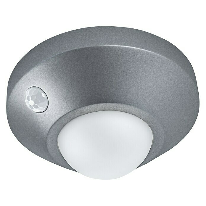 Ledvance LED-Nachtlicht CeilingSilber, Batteriebetrieben, Ø x H: 86 x 47 mm View From Above