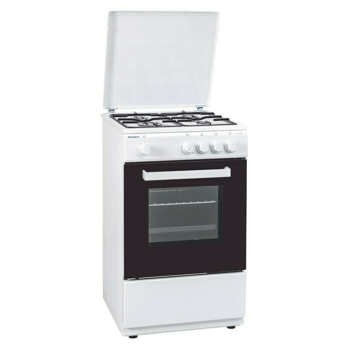 Cocina eléctrica con horno multifunción y 4 placas de cocción -Berto's  Placa cocción redonda