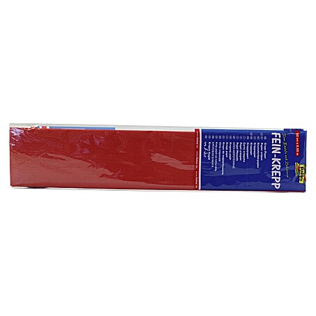 Krepppapier (Feuerrot, 2,5 m x 50 cm)