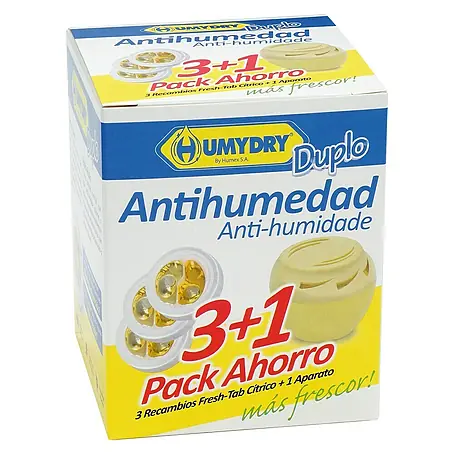 Humydry  Pack deshumidificador Duplo 3+1
