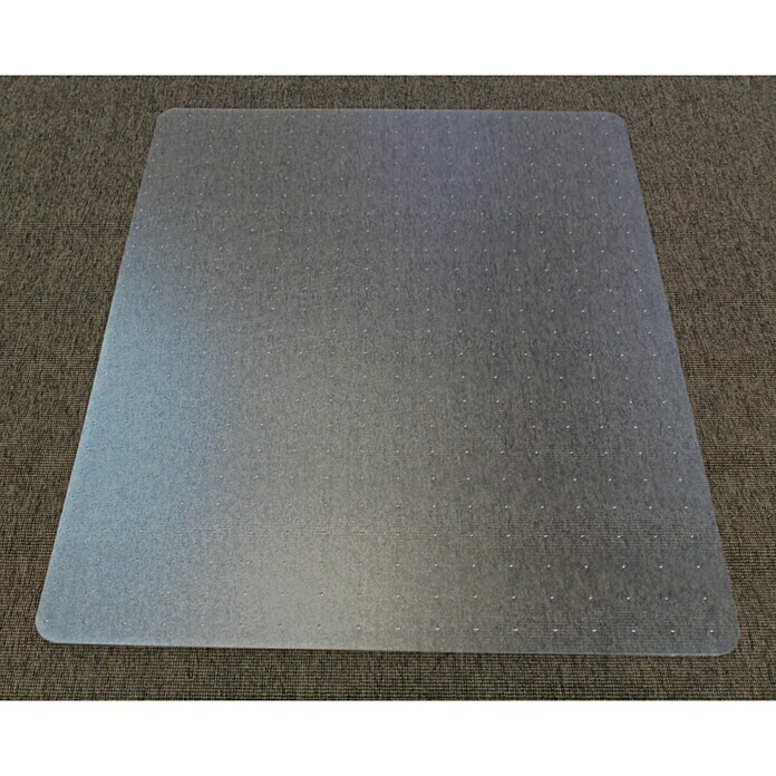 Beschermmat voor vloeren (80 x 60 cm, Met noppen, Transparant)