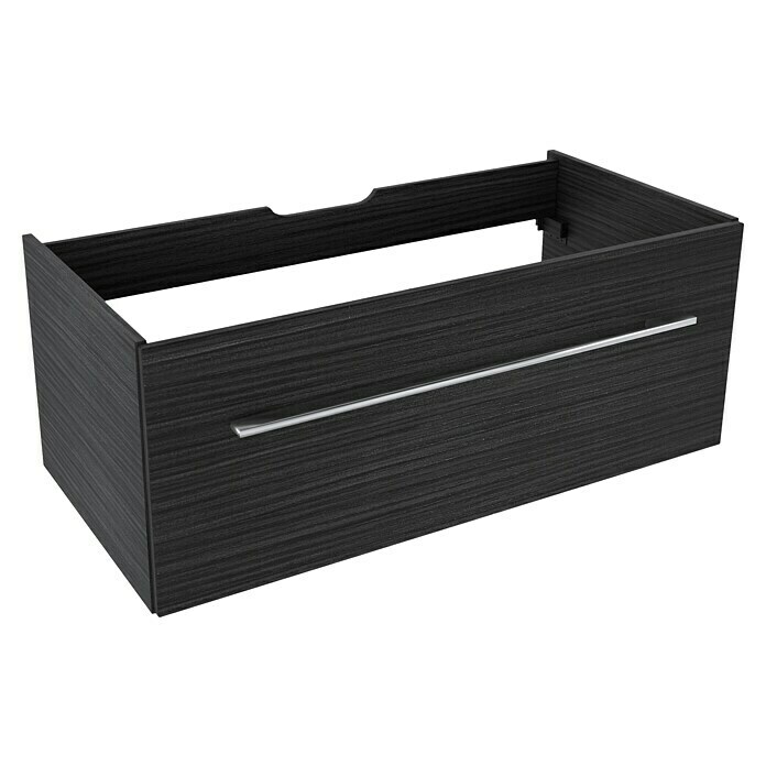 Camargue Stella Waschtischunterschrank (99,4 x 48,8 x 39 cm, Mit Beleuchtung, Dark Oak)