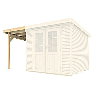 Weka Gerätehaus-Anbau (162 cm, 342 cm, Holz, Natur, Passend für: Weka Gartenhaus wekaLine Gr. 3)