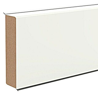 Sockelleiste XL Weiß (250 cm x 18 mm x 60 mm, MDF/HDF)