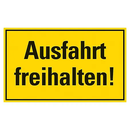 Pickup  Hinweisschild