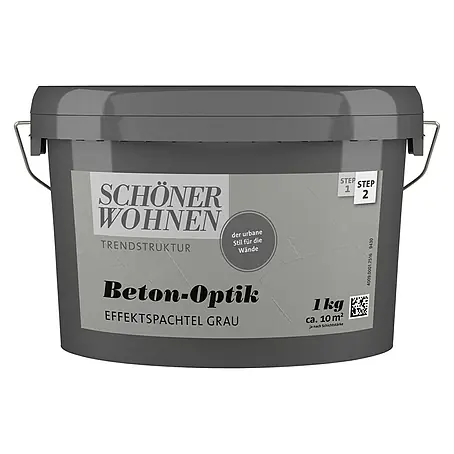 SCHÖNER WOHNEN-Farbe Trendstruktur Effektspachtel Beton-Optik