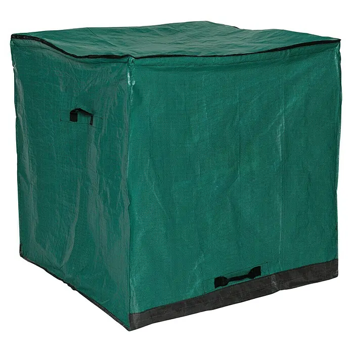Gardol Comfort Gartenabfallsack - 1.000 l, 100 x 100 x 100 cm - Grüne Gardol IBC Container Abdeckung zum Schutz vor Witterungseinflüssen und zur Verlängerung der Lebensdauer.