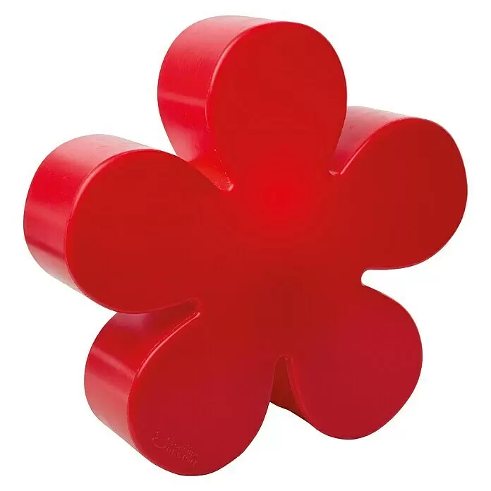 8 Seasons Design Shining Dekoleuchte Flower - 9 W, Rot, Durchmesser: 60 cm - Vorderansicht