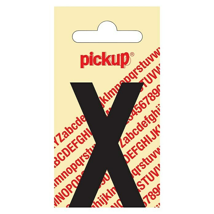 Pickup Etiqueta adhesiva (Motivo: X, Negro, Altura: 60 mm)