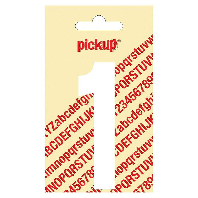 Pickup Etiqueta adhesiva (Motivo: 1, Blanco, Altura: 90 mm)