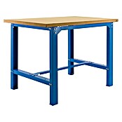 Simonrack Simonwork Banco de trabajo BT6 Plywood (L x Al: 75 x 86,5 cm, Ancho: 150 cm, Capacidad de carga: 800 kg, Azul)