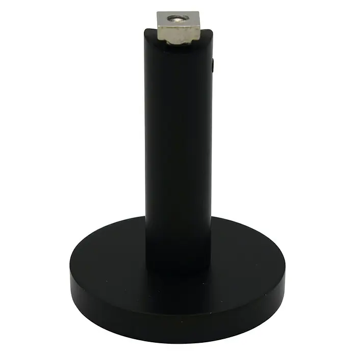 Expo Ambiente Träger Match - Schwarz, Geeignet für: Gardinenstangen Ø 20 mm, 7 cm - Stilvoller schwarzer Tischständer für verschiedenste Anwendungen, der durch sein minimalistisches Design überzeugt.