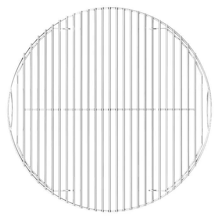 Kingstone Parrilla para barbacoa - Diámetro: 42 cm - Rejilla de metal para barbacoa. La rejilla es de acero cromado y es redonda. Es ideal para asar carnes, verduras y mucho más.